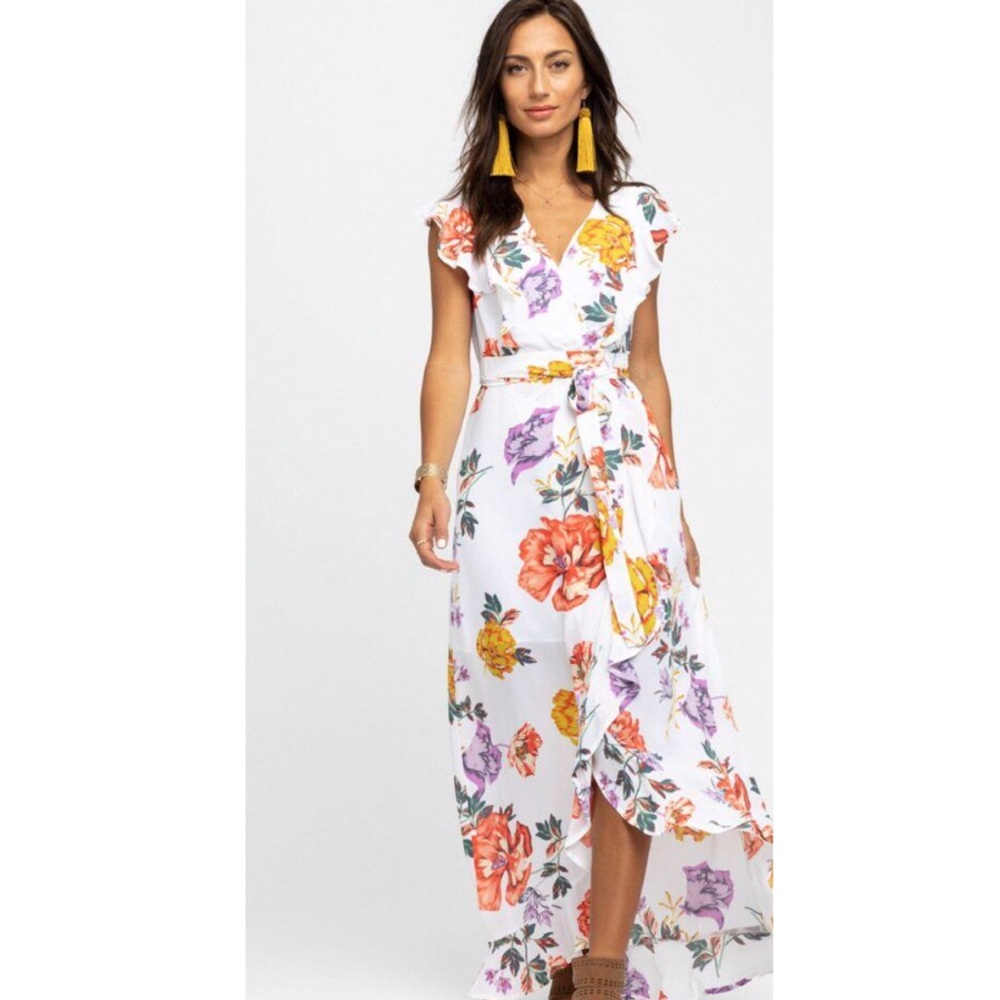 Floral wrap dress
